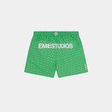 Linkr Green Swim Trunk Swimwear Eme Studios