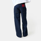 Trip Navy Denim Pants Pants Eme Studios