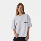 Houndstooh Grey Oversized Tee T-shirts eme