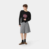 Russel Navy Squared Formal Shorts Shorts Eme Studios