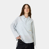 Vade Blue Popover Shirt Shirts Eme Studios