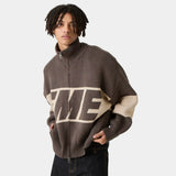 Thrill Falcon Zipper Knit Knitwear eme