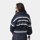 Unit Navy Zipper Knit Knitwear Eme Studios
