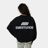 Uniform Shadow Oversized Crewneck Sweatshirts Eme Studios