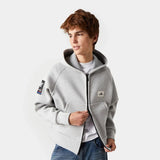 Groovy Heather Grey Neoprene Jacket Hoodies eme