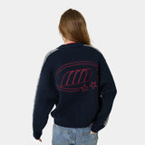 Clifton Navy Cardigan Knitwear Eme Studios