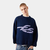 Bryss Navy Knit Sweater Knitwear eme