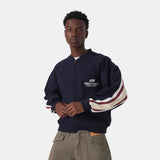Vanguard Navy Half Zip Sweatshirts Eme Studios