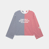 Roguish Navy Striped Long Sleeve T-shirts eme