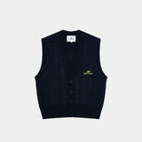 Nordhaven Night Sjy Knit Vest Knitwear eme