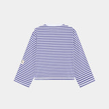 Horizon Striped Deep Cobalt Long Sleeve T-shirts eme