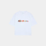Stickers White Oversized Tee T-shirts Eme Studios