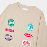 Patches Sand Oversized Crewneck Sweatshirts Eme Studios