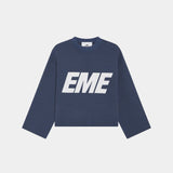 Flux Navy Knit Sweater Knitwear Eme Studios