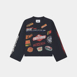 Waffle Navy Crewneck Sweatshirts Eme Studios