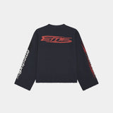 Waffle Navy Crewneck Sweatshirts Eme Studios