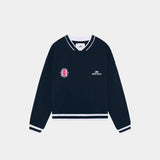 Academy Navy Oversized Crewneck Sweatshirts Eme Studios