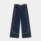 Dual Dark Blue Pants Pants Eme Studios