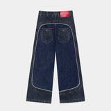 Dual Dark Blue Pants Pants Eme Studios