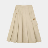 Gadget Light Camel Skirt Woman Pants Eme Studios