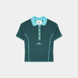 Fete Aqua Knit Polo Woman Knitwear Eme Studios