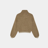 Gummy Camel Brown Turtleneck Knit Woman Knitwear Eme Studios