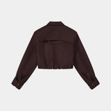 Pipi Black Coffee Jacket Woman Outerwear Eme Studios
