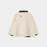 Edra Light Camel Reversible Cape Woman Outerwear Eme Studios