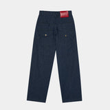 Trip Navy Denim Pants Pants Eme Studios