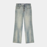 Vitel Flared Blue Denim Pants Pants Eme Studios