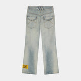 Vitel Flared Blue Denim Pants Pants Eme Studios