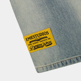 Vitel Flared Blue Denim Pants Pants Eme Studios
