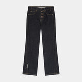 Vitel Flared Raw Denim Pants Pants Eme Studios