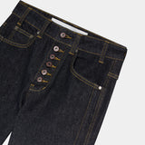 Vitel Flared Raw Denim Pants Pants Eme Studios