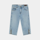 Vint Blue Denim Capri Pants Woman Pants Eme Studios