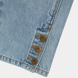 Vint Blue Denim Capri Pants Woman Pants Eme Studios