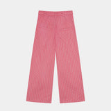 Marbe Salmon Striped Pants Pants Eme Studios