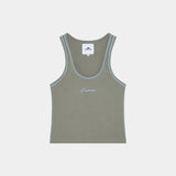 Graf Heather Grey Tank Top Woman T-Shirts Eme Studios