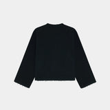 Pocket Navy Reverse Crewneck Sweatshirts Eme Studios