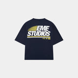 Ikko Navy Oversized Tee T-shirts Eme Studios