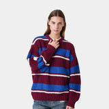 Stoke Burgundy Knit Sweater Knitwear Eme Studios