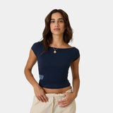 Dist Boat Navy Tee Woman T-Shirts Eme Studios