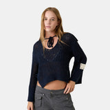 Sailor Navy Knit Sweater Woman Knitwear Eme Studios
