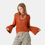 Sailor Rust Knit Sweater Woman Knitwear Eme Studios