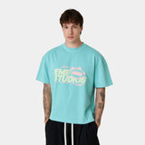 Launch Aqua Oversized Tee T-shirts Eme Studios