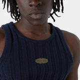 Rib Navy Tank Top T-shirts eme