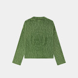 Kiff Bottle Distressed Knit Polo Knitwear eme