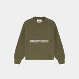 Yoss Olive Knit Sweater Knitwear Eme Studios