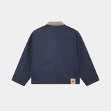 Ethos Navy Boxy Coat Outerwear eme
