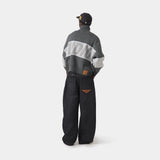 Thrill Grandpa Grey Zipper Knit Knitwear eme